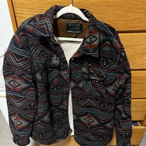 Jachs Fleece Aztec Pattern Jacket
